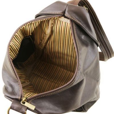 Tuscany Leather Classic Delhi Backpack Dark Brown #2