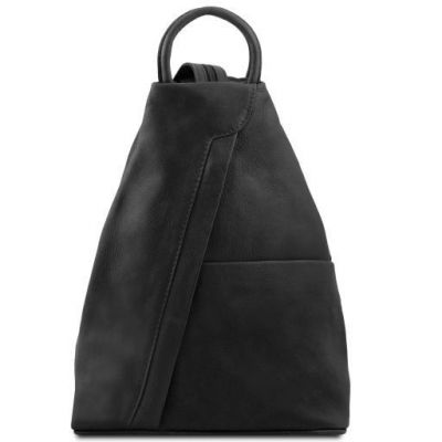 Tuscany Leather Classic Shanghai Backpack Black #1