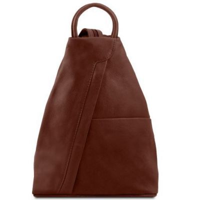 Tuscany Leather Classic Shanghai Backpack Brown