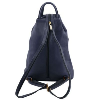 Tuscany Leather Classic Shanghai Backpack Dark Blue #3