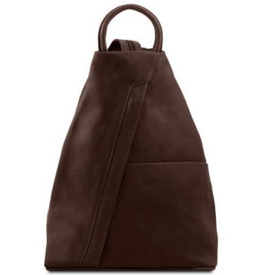 Tuscany Leather Classic Shanghai Backpack Dark Brown #1