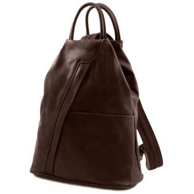 Tuscany Leather Classic Shanghai Backpack Dark Brown #2