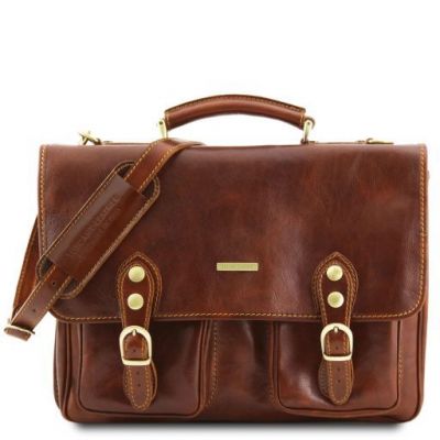 Bagswithclass: Tuscany Leather Modena Leather Briefcase 2 Compartments ...