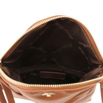 Tuscany Leather Young Bag Shoulder Bag With Tassel Detail Cognac #5