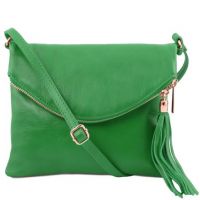 Tuscany Leather Young Bag Shoulder Bag With Tassel Detail Green