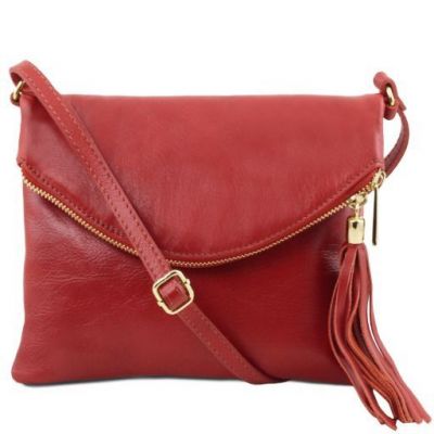 Tuscany Leather Young Bag Shoulder Bag With Tassel Detail Red