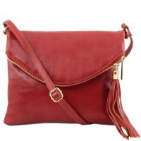 Tuscany Leather Young Bag Shoulder Bag With Tassel Detail Red