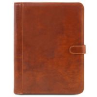 Tuscany Leather Adriano Leather Document Case With Button Closure Honey