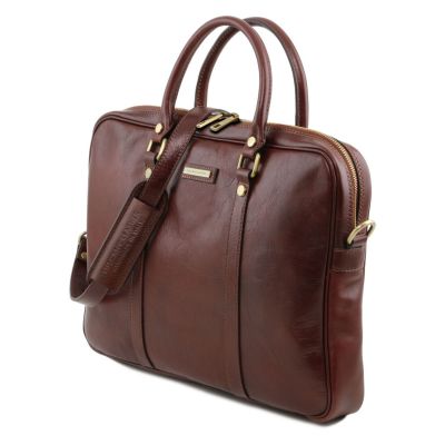 Tuscany Leather Prato Brown Exclusive Laptop Case #7