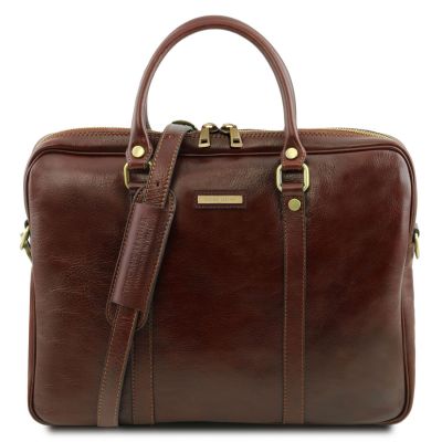 Tuscany Leather Prato Brown Exclusive Laptop Case #1