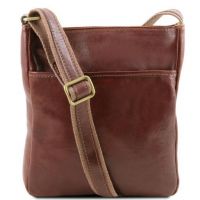 Tuscany Leather Jason Leather Crossbody Bag Brown