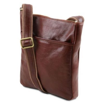 Tuscany Leather Jason Leather Crossbody Bag Brown #2