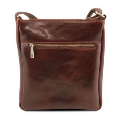 Tuscany Leather Jason Leather Crossbody Bag Brown #3