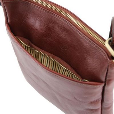 Tuscany Leather Jason Leather Crossbody Bag Brown #4