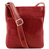 Tuscany Leather Jason Leather Crossbody Bag Red