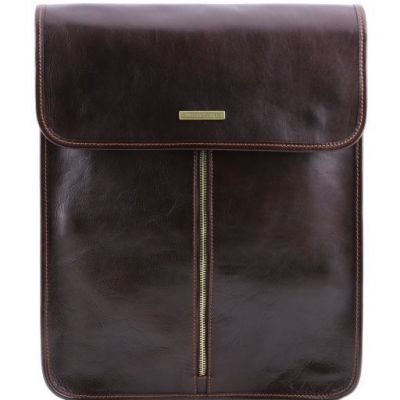 Tuscany Leather Exclusive Leather Shirt Case Dark Brown #1