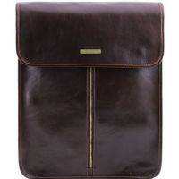 Tuscany Leather Exclusive Leather Shirt Case Dark Brown