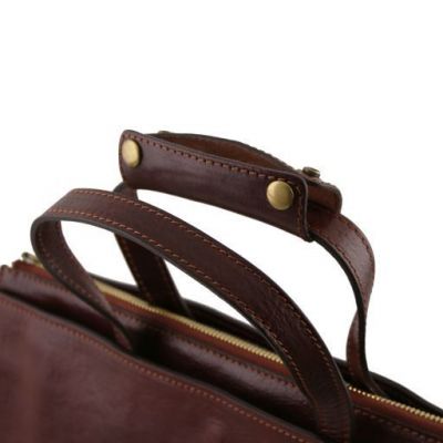 Tuscany Leather Palermo  Briefcase 3 Compartments For Women Brown #5