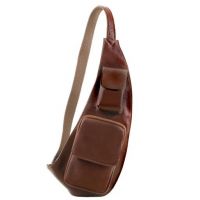 Tuscany Leather Leather Crossover Bag Brown