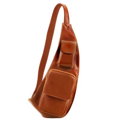 Tuscany Leather Leather Crossover Bag Honey #1