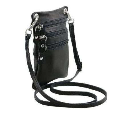 Tuscany Leather Soft Leather Mini Cross Bag Black #2