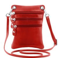 Tuscany Leather Soft Leather Mini Cross Bag Red