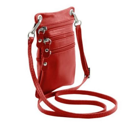 Tuscany Leather Soft Leather Mini Cross Bag Red #2