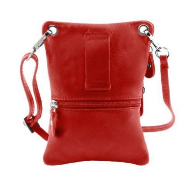 Tuscany Leather Soft Leather Mini Cross Bag Red #3