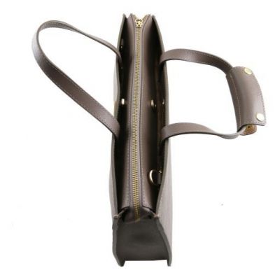 Tuscany Leather Palermo Saffiano Leather Briefcase 3 Compartments For Women Red #6