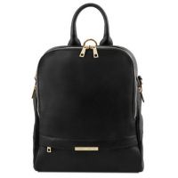 Tuscany Leather TL Bag Soft Leather Backpack For Women Black