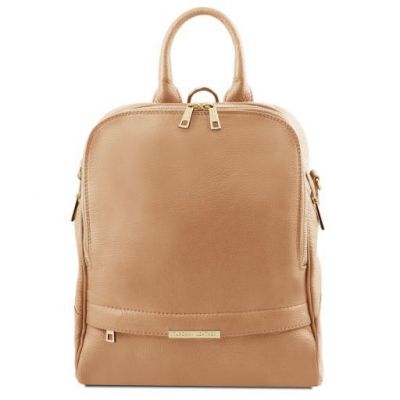 Tuscany Leather TL Bag Soft Leather Backpack For Women Champagne #1