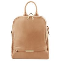 Tuscany Leather TL Bag Soft Leather Backpack For Women Champagne