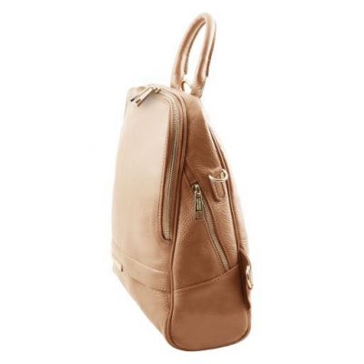 Tuscany Leather TL Bag Soft Leather Backpack For Women Champagne #2