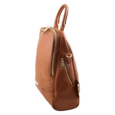 Tuscany Leather TL Bag Soft Leather Backpack For Women Cognac #2