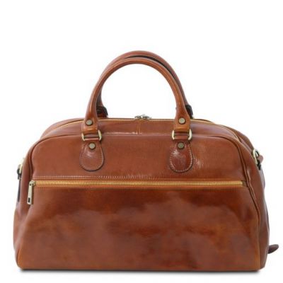 Tuscany Leather Voyager Travel Leather Bag Small Size Brown #3
