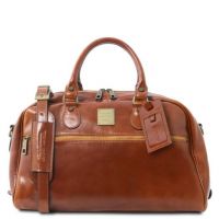 Tuscany Leather Voyager Travel Leather Bag Small Size Honey