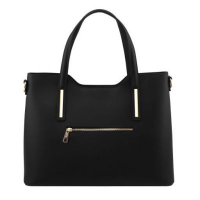 Tuscany Leather Olimpia Leather Tote Black #3