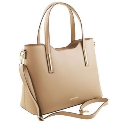 Tuscany Leather Olimpia Leather Tote Champagne #2