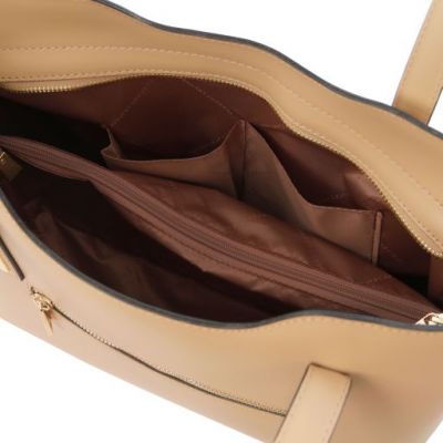 Tuscany Leather Olimpia Leather Tote Champagne #6