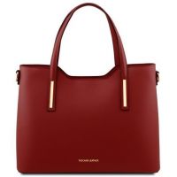 Tuscany Leather Olimpia Leather Tote Red