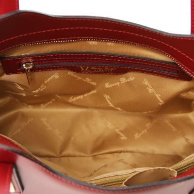 Tuscany Leather Olimpia Leather Tote Red #5