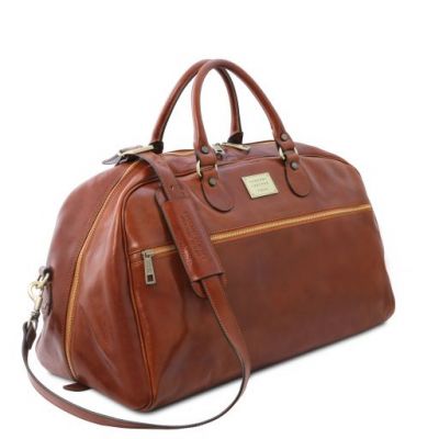 Tuscany Leather Voyager Leather Travel Bag Large Size Brown #2