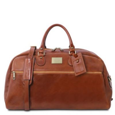 Tuscany Leather Voyager Leather Travel Bag Large Size Honey #1