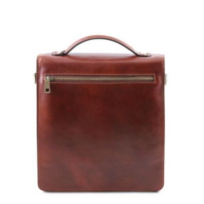 Tuscany Leather David Leather Crossbody Bag Small Size Dark Brown #3