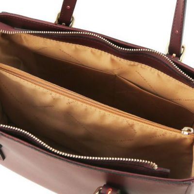 Tuscany Leather Aura Leather Handbag Bordeaux #5