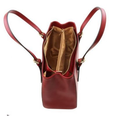 Tuscany Leather Aura Leather Handbag Bordeaux #8