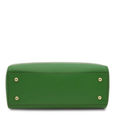 Tuscany Leather Aura Leather Handbag Green #3
