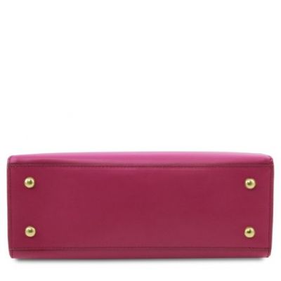 Tuscany Leather Aura Leather Handbag Pink #3
