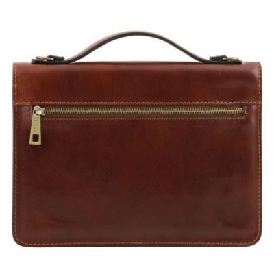 Tuscany Leather Eric Leather Crossbody Bag Honey #4