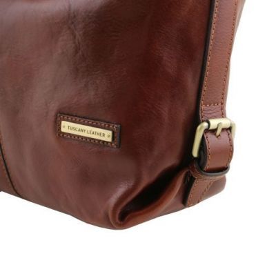 Tuscany Leather Sabrina Leather Hobo Bag Black #7